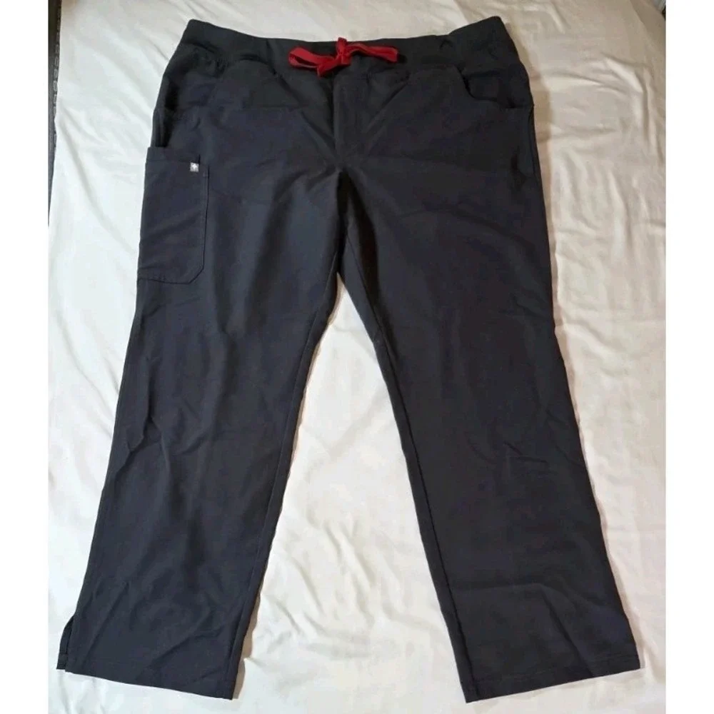 Figs Scrub Pants Kade Cargo Technical Collection T21004 Women's 2XL Dark Gray